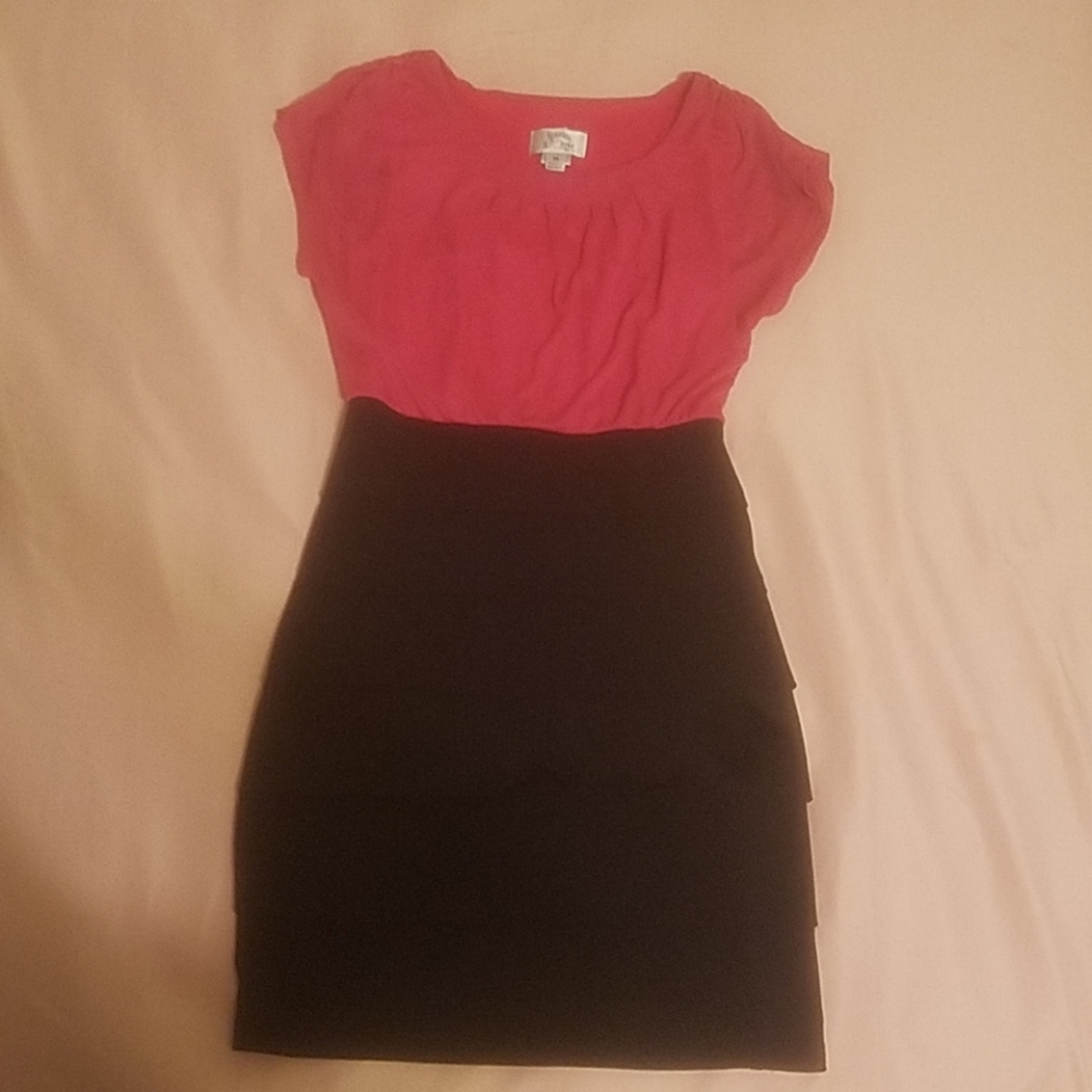 Pink and Black Dress
